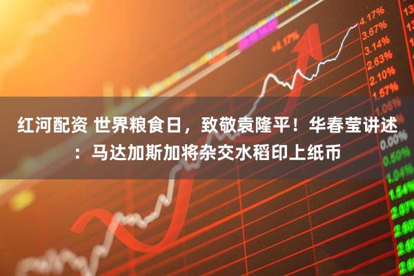 红河配资 世界粮食日，致敬袁隆平！华春莹讲述：马达加斯加将杂交水稻印上纸币